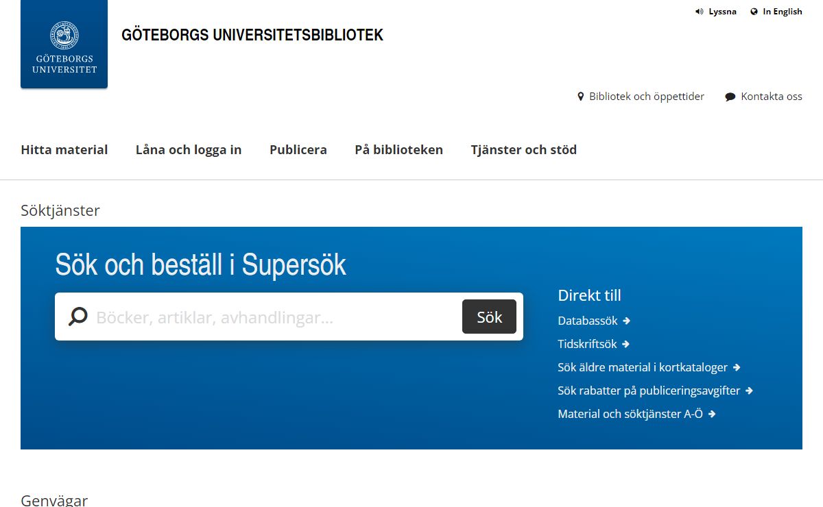 Göteborgs universitetsbibliotek