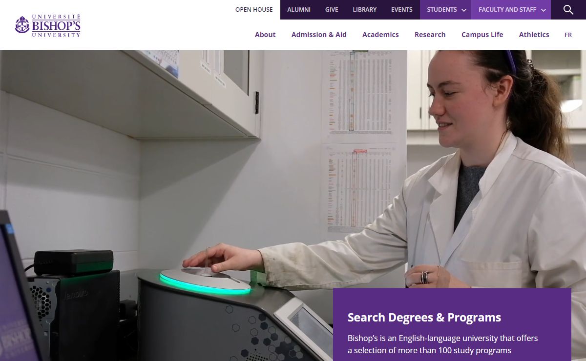 Bishop's University | Quebec, Canada | English-language University