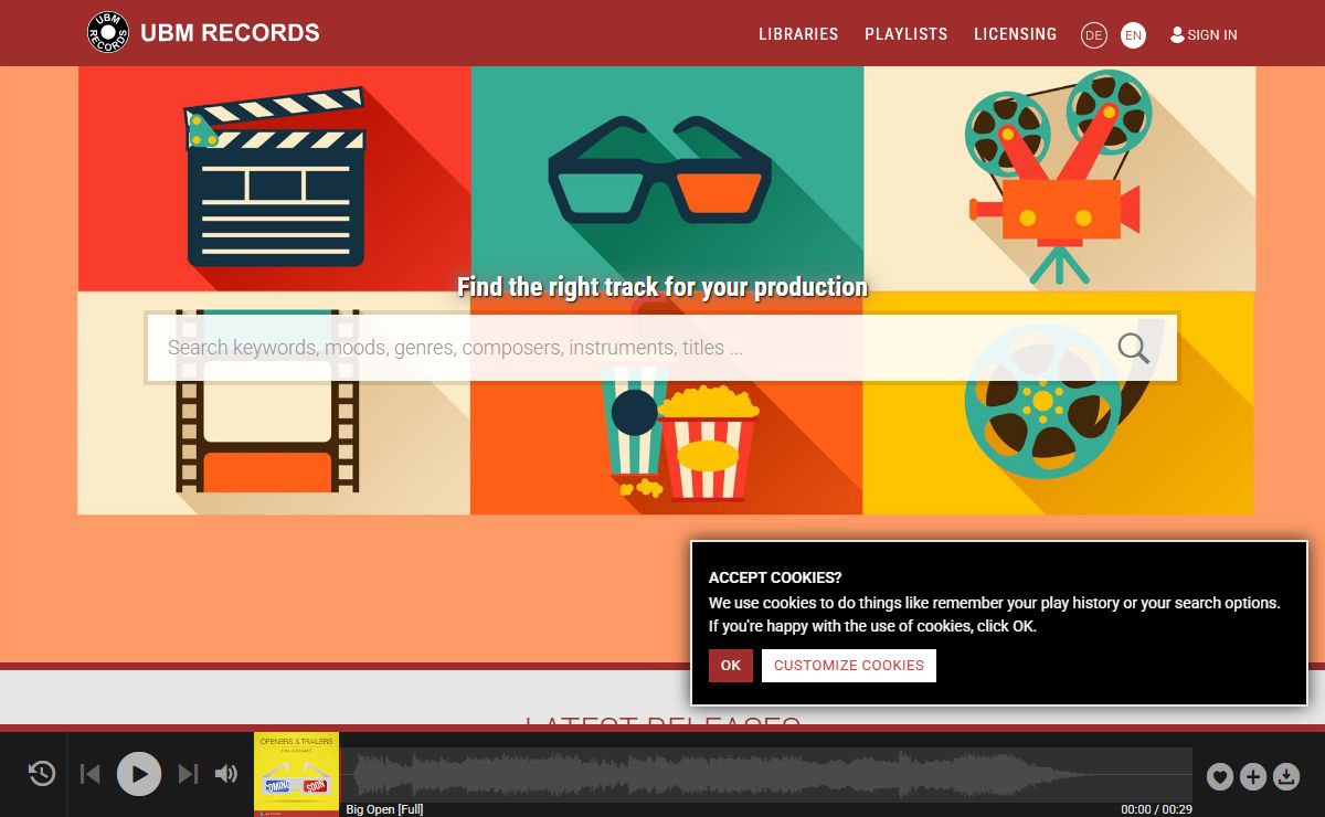 Production Music Library | UBM MEDIA - Production Music Library