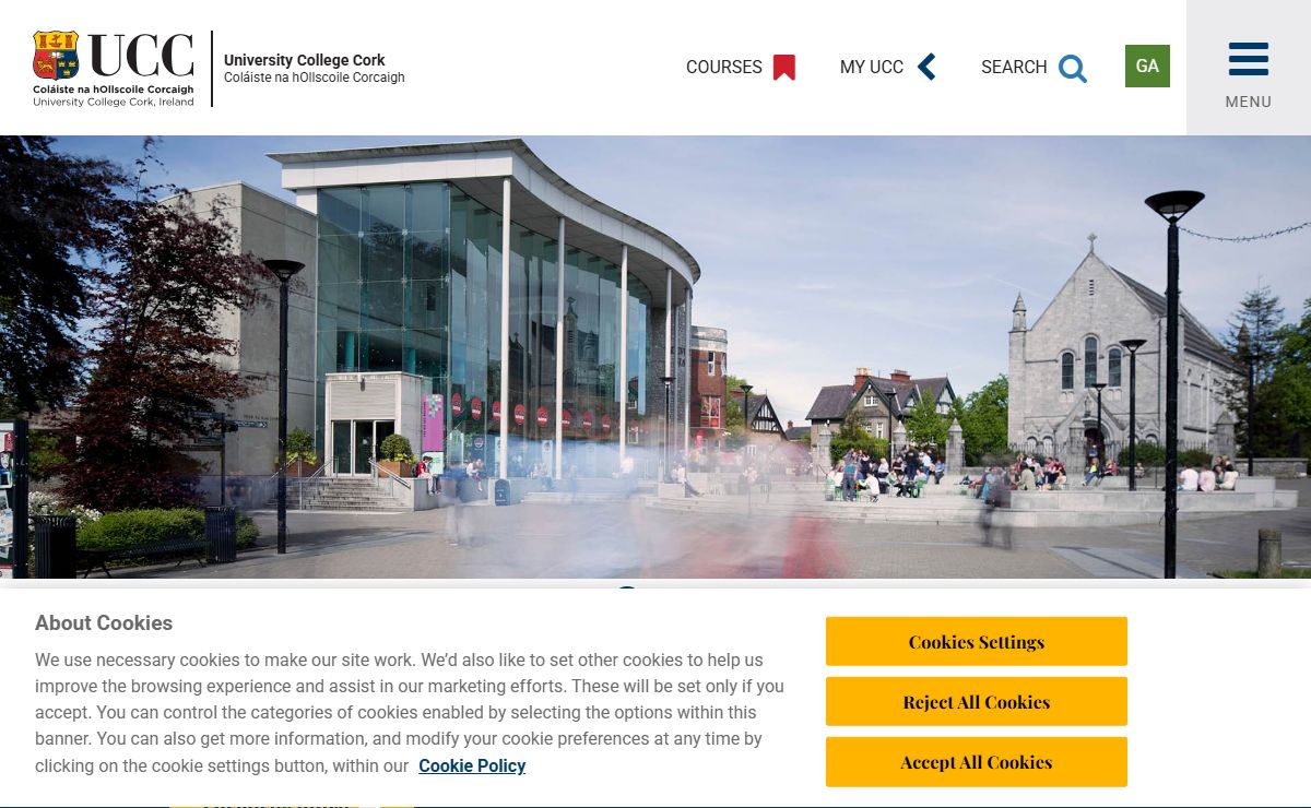 World-class Undergraduate and Postgraduate Education in Ireland - University College Cork