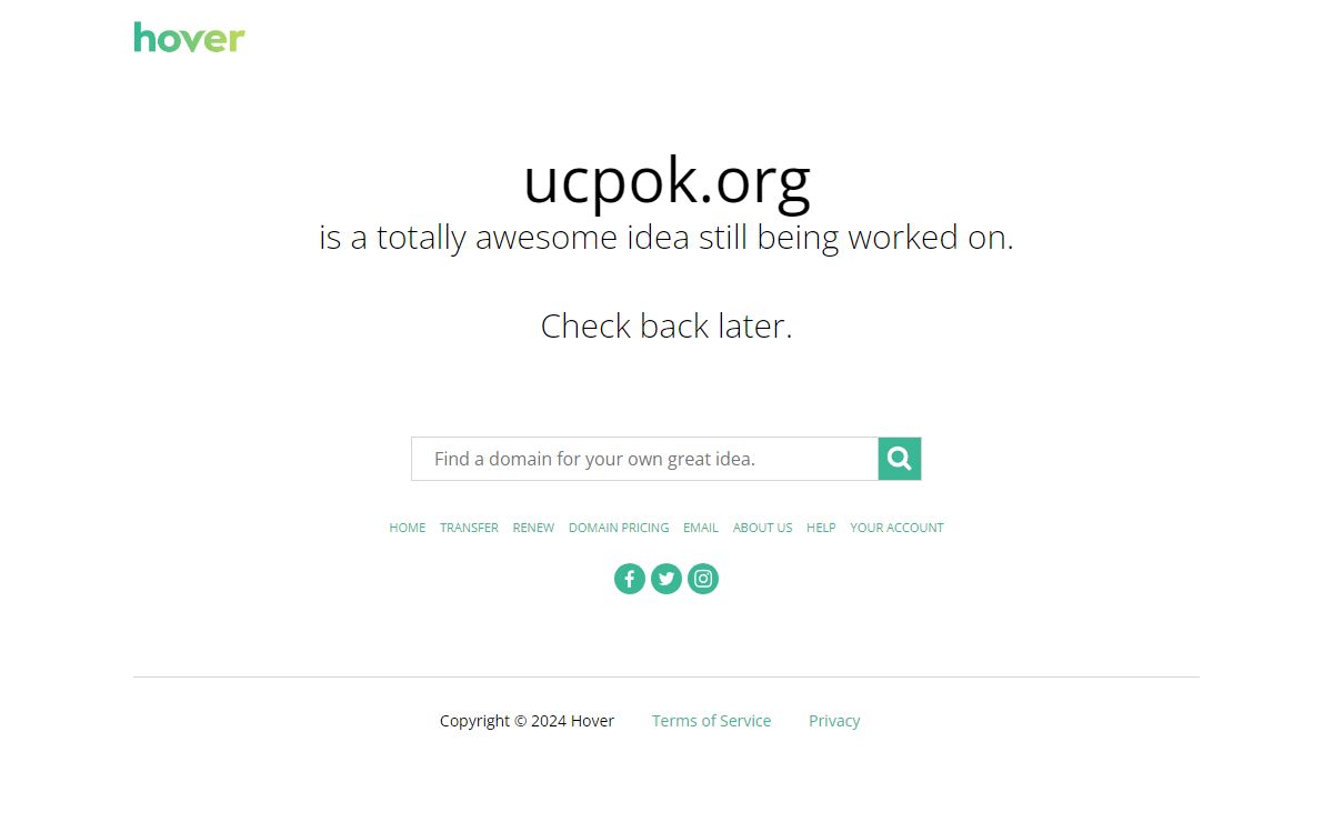ucpok.org is coming soon