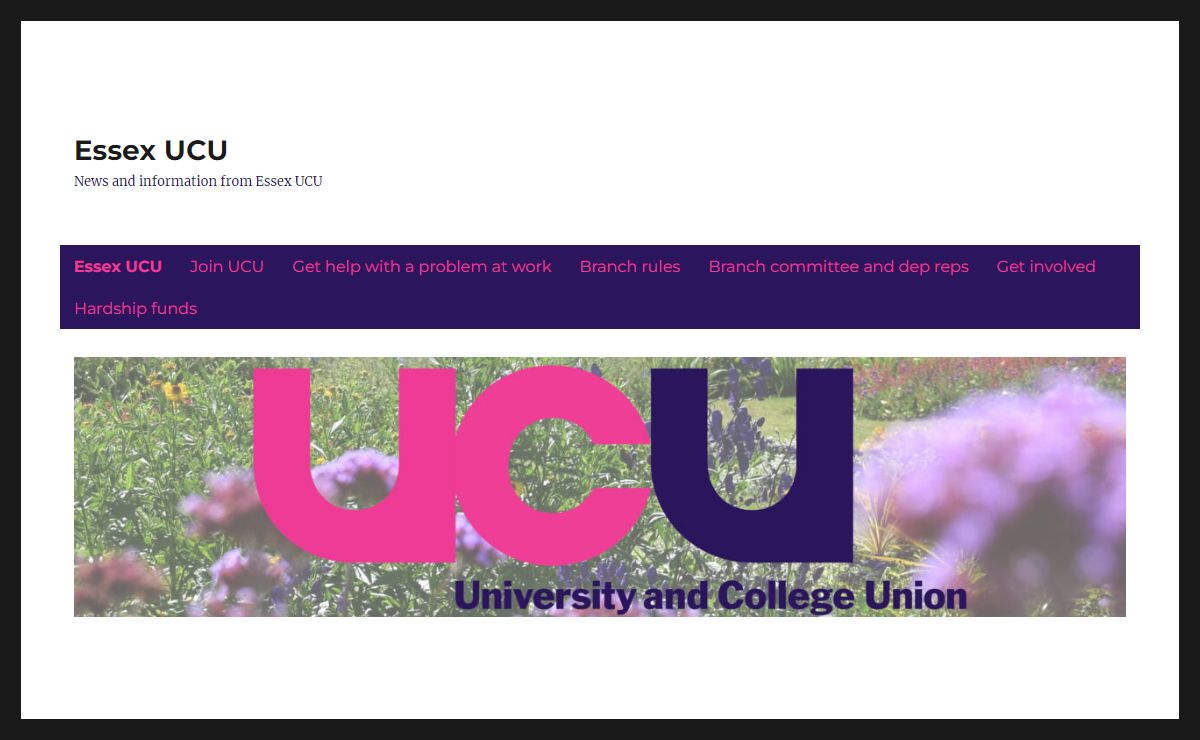 Essex UCU – News and information from Essex UCU