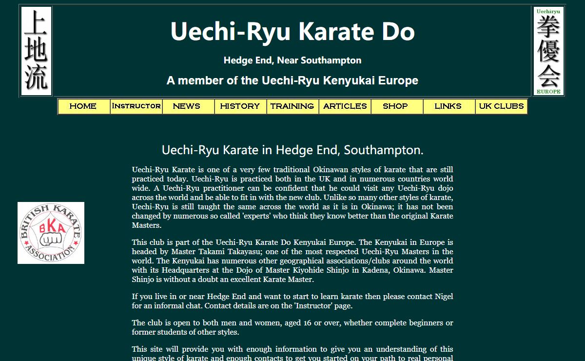 Uechi-Ryu Karate Do Hedge End, Southampton, Hampshire, UK