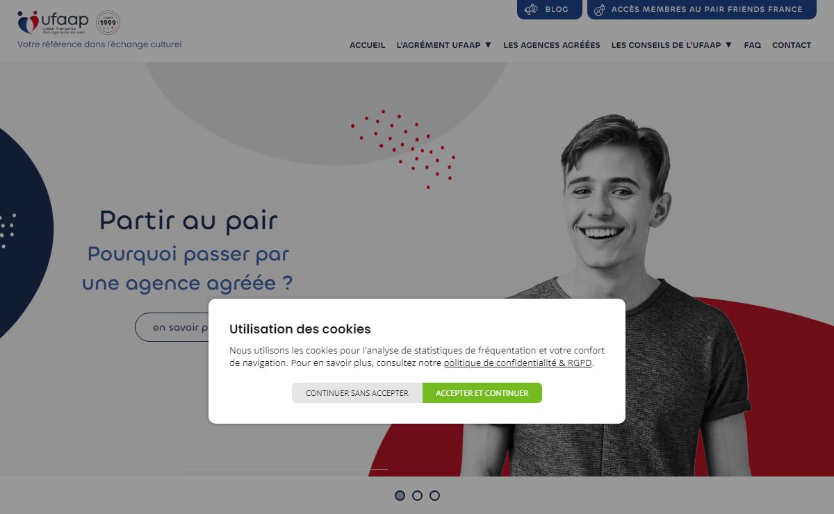 Union Française des Agences Au Pair - UFAAP - 10 agences agréées en France