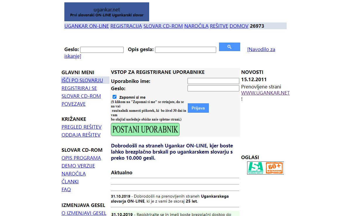 Ugankarski slovar ON-LINE