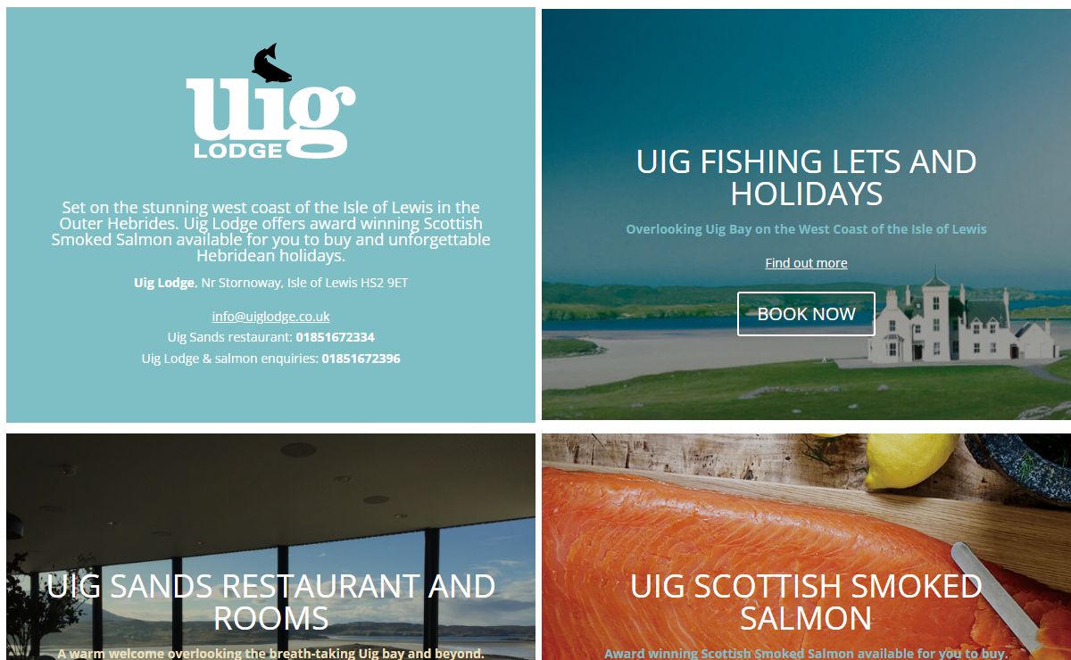 Uig Lodge Uig Sands and Uig Smoked Salmon - Uig Lodge