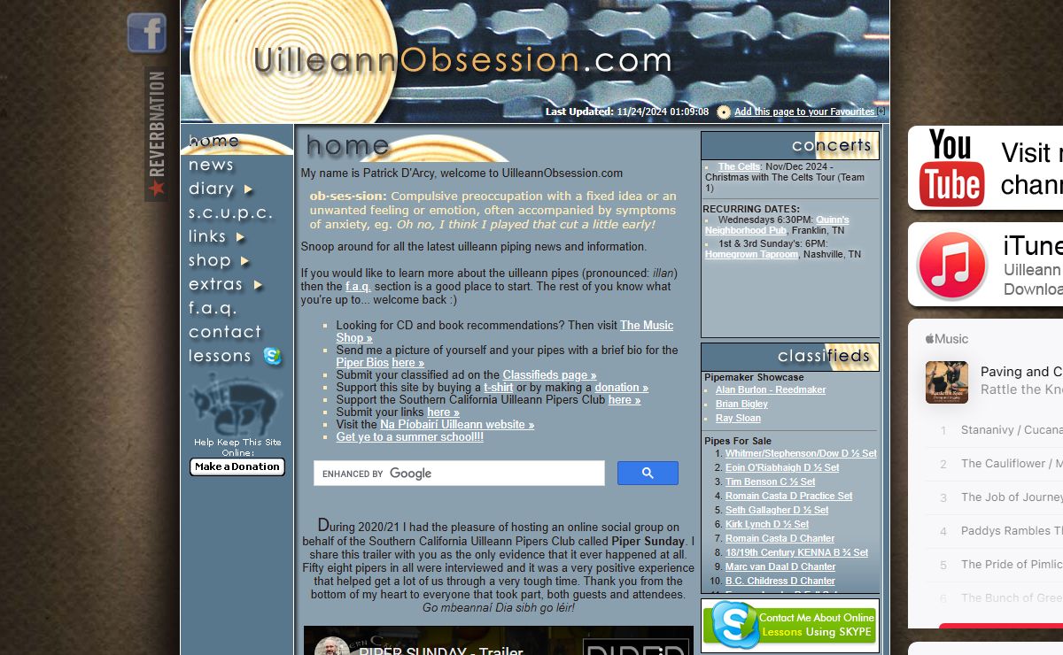 UilleannObsession.com - Home