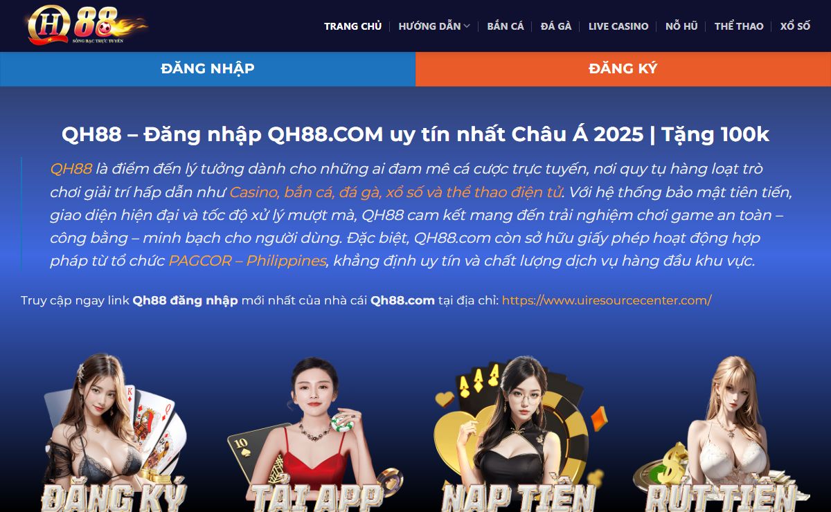 QH88 – Đăng nhập QH88.COM uy tín nhất Châu Á 2025 | Tặng 100k