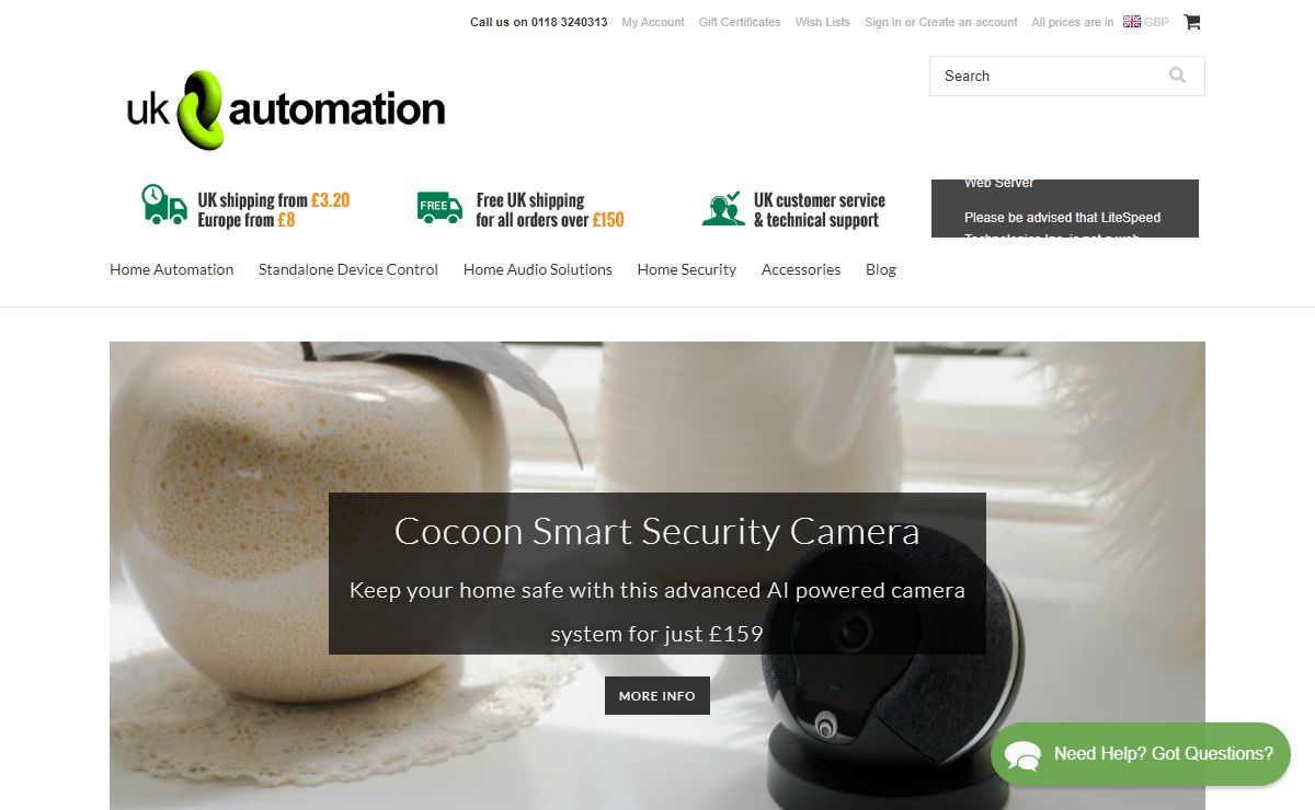 Home Automation UK - Z-Wave, X10, HomeEasy, Fibaro - UK Automation