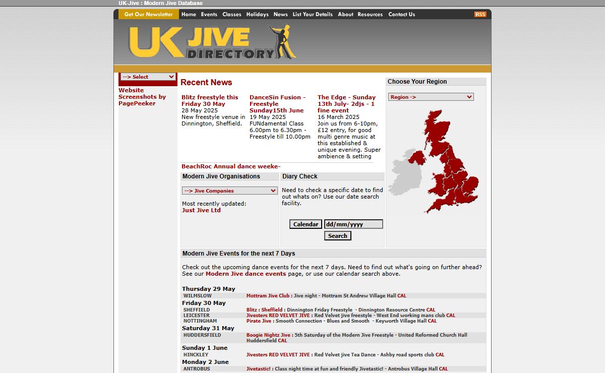 Modern Jive classes and events : UK-Jive