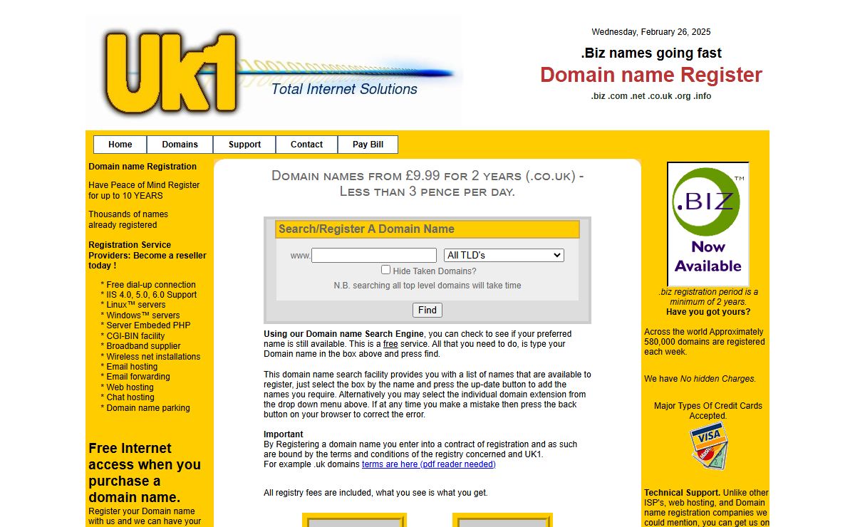 UK1 Home Page
