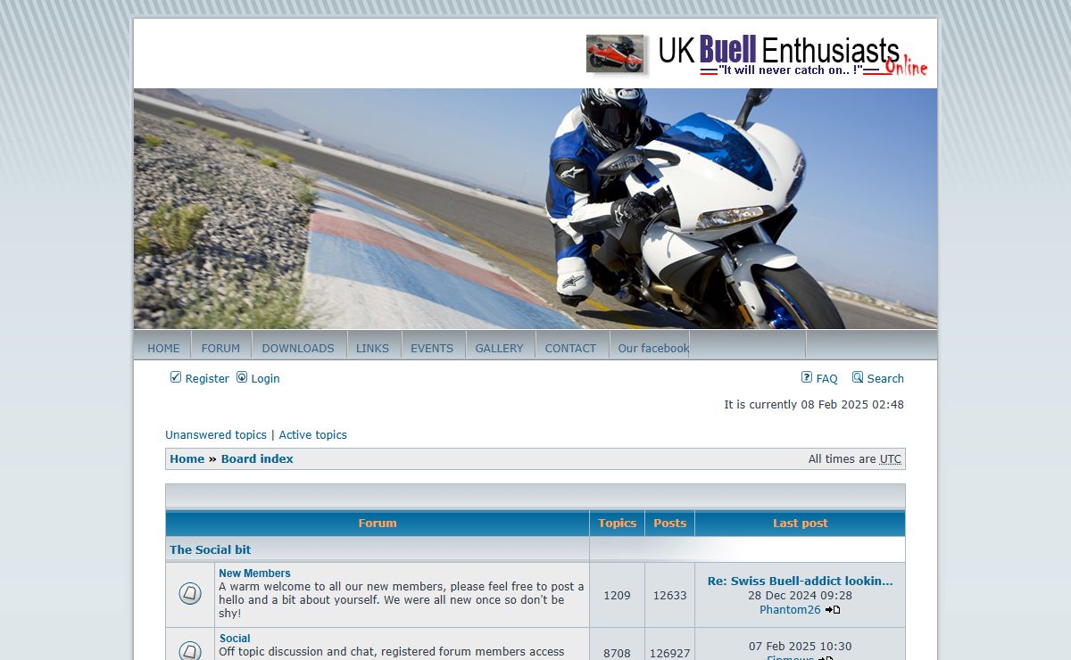 UK Buell Enthusiasts Group - Index page
