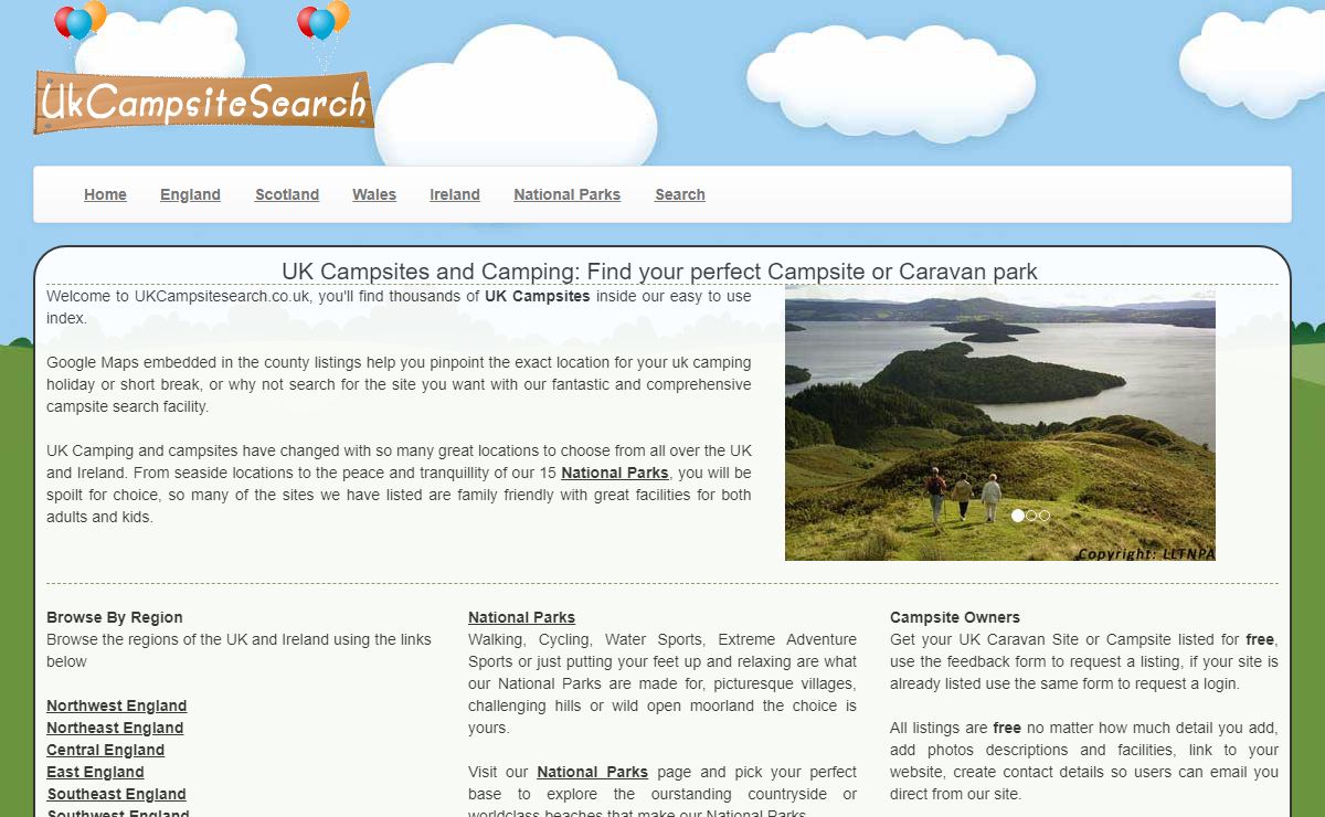 UK Campsites and Camping: Find your perfect Campsite or Caravan park