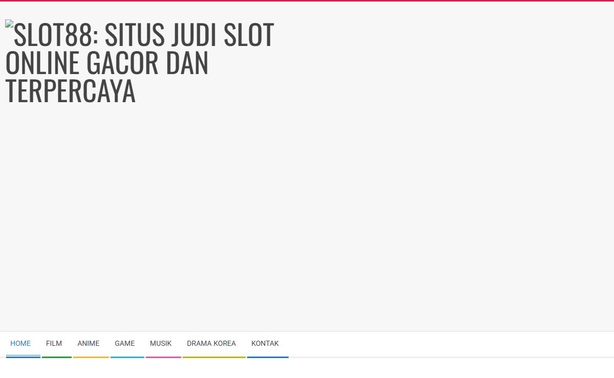Slot88: Situs Judi Slot Online Gacor dan Terpercaya