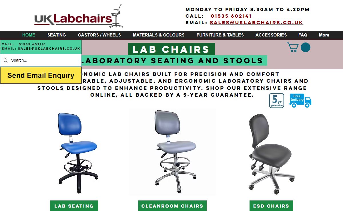 Laboratory Chairs & Seating | UK Lab Chairs