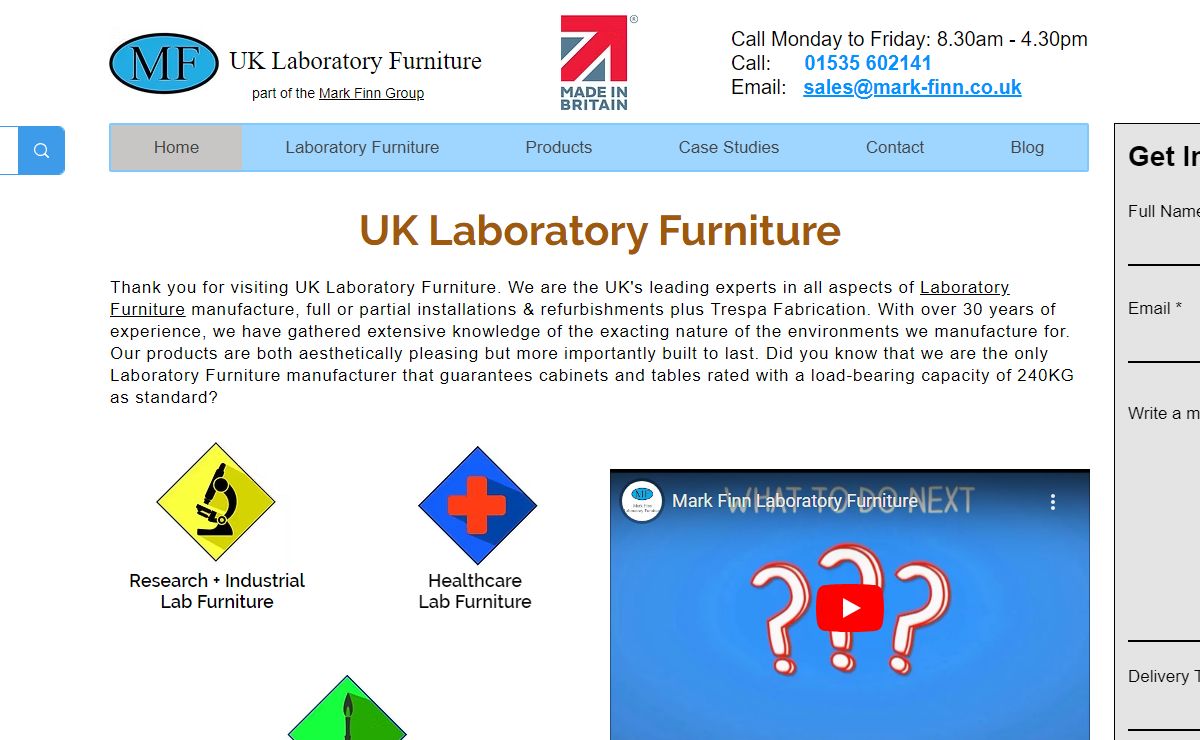 UK Laboratory Furniture | Made in Britain