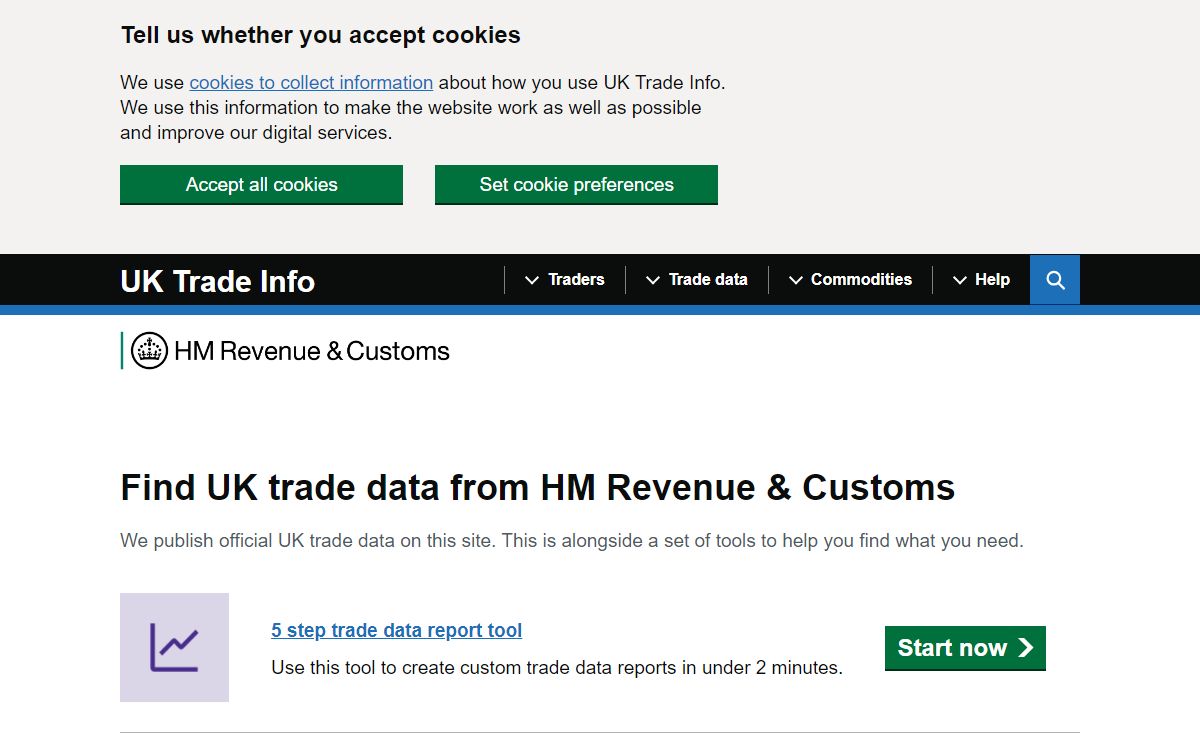 UK Trade Info from HM Revenue & Customs