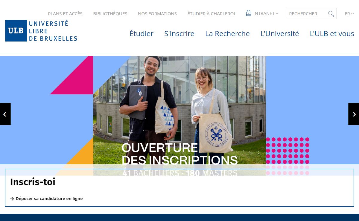 Bienvenue à l'ULB