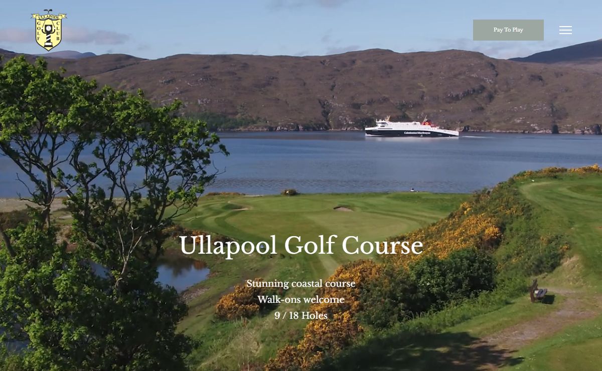 Ullapool Golf Club - Experience golfing bliss amidst the natural splendor of the NC500 route at Ullapool Golf Course
