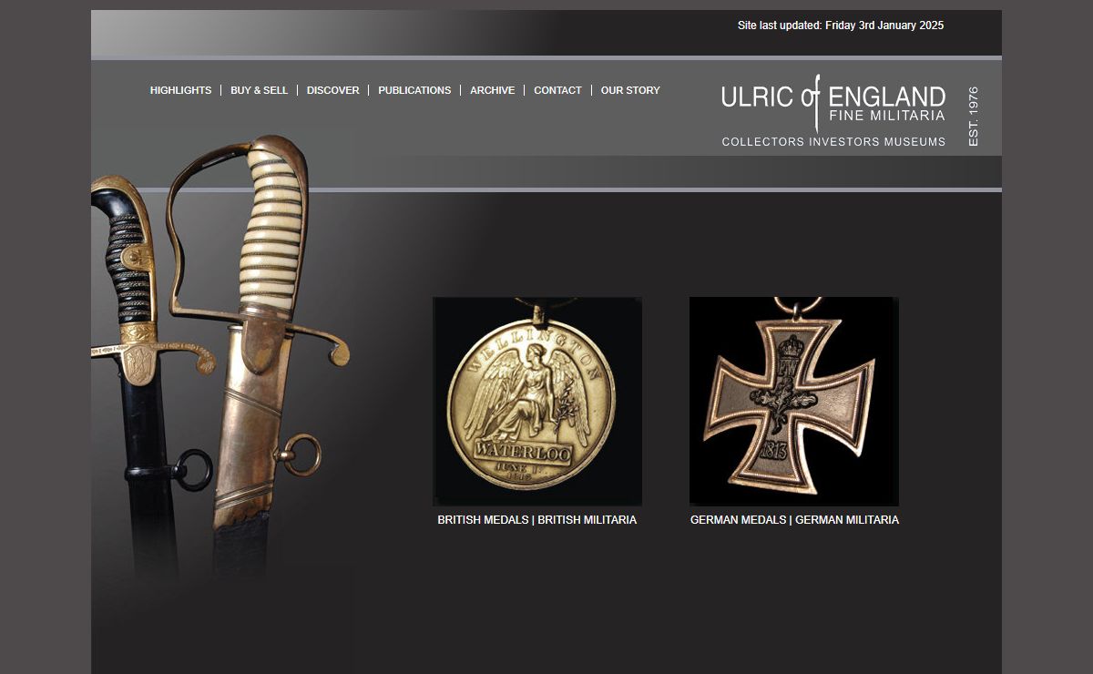 British Militaria, German Militaria, British medals, German medals | Ulric of England