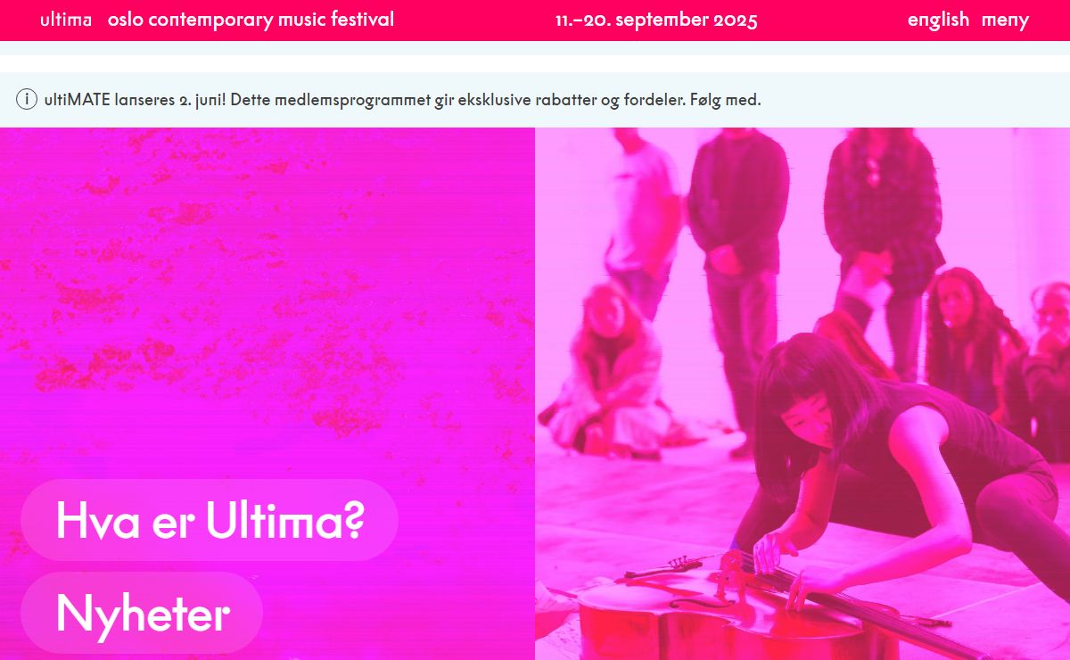ultima • oslo contemporary music festival