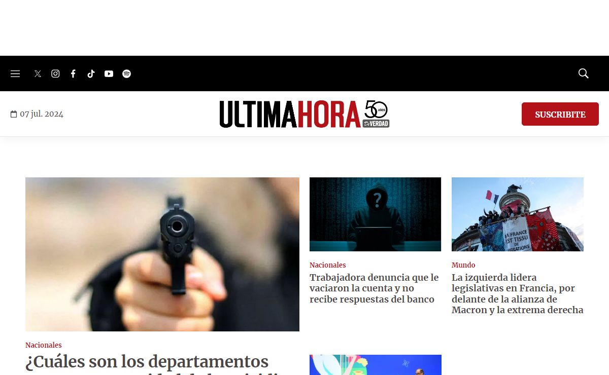 Última Hora | Noticias de Paraguay y el mundo, las 24 horas. Noticias nacionales e internacionales, deportes, política. Noticias de último momento.