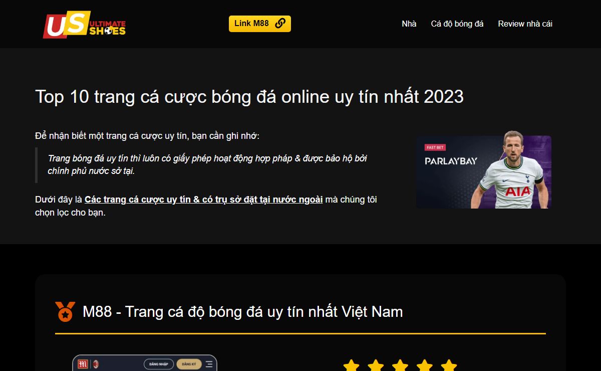 Top 10 trang cá cược bóng đá online uy tín nhất 2023 | Ultimate Shoes