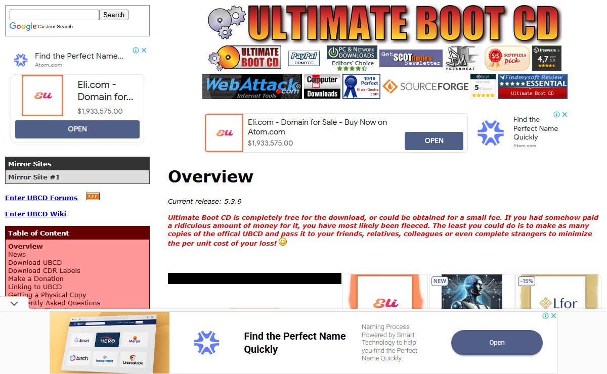 Ultimate Boot CD - Overview