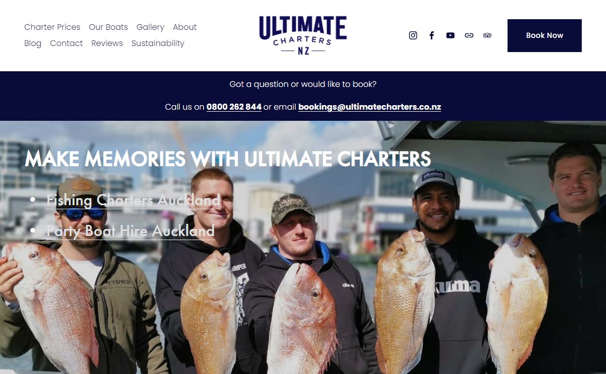 Fishing Charters Auckland I Harbour Cruises I Party Boat