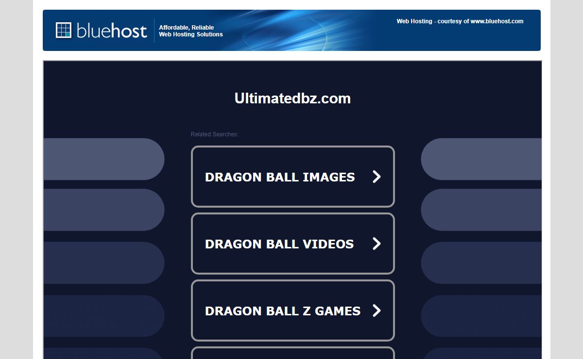Welcome ultimatedbz.com - BlueHost.com