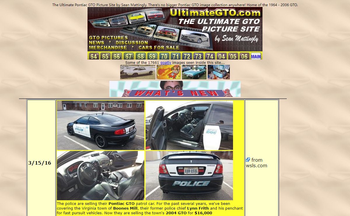 Pontiac GTO - The Ultimate Pontiac GTO Picture Site