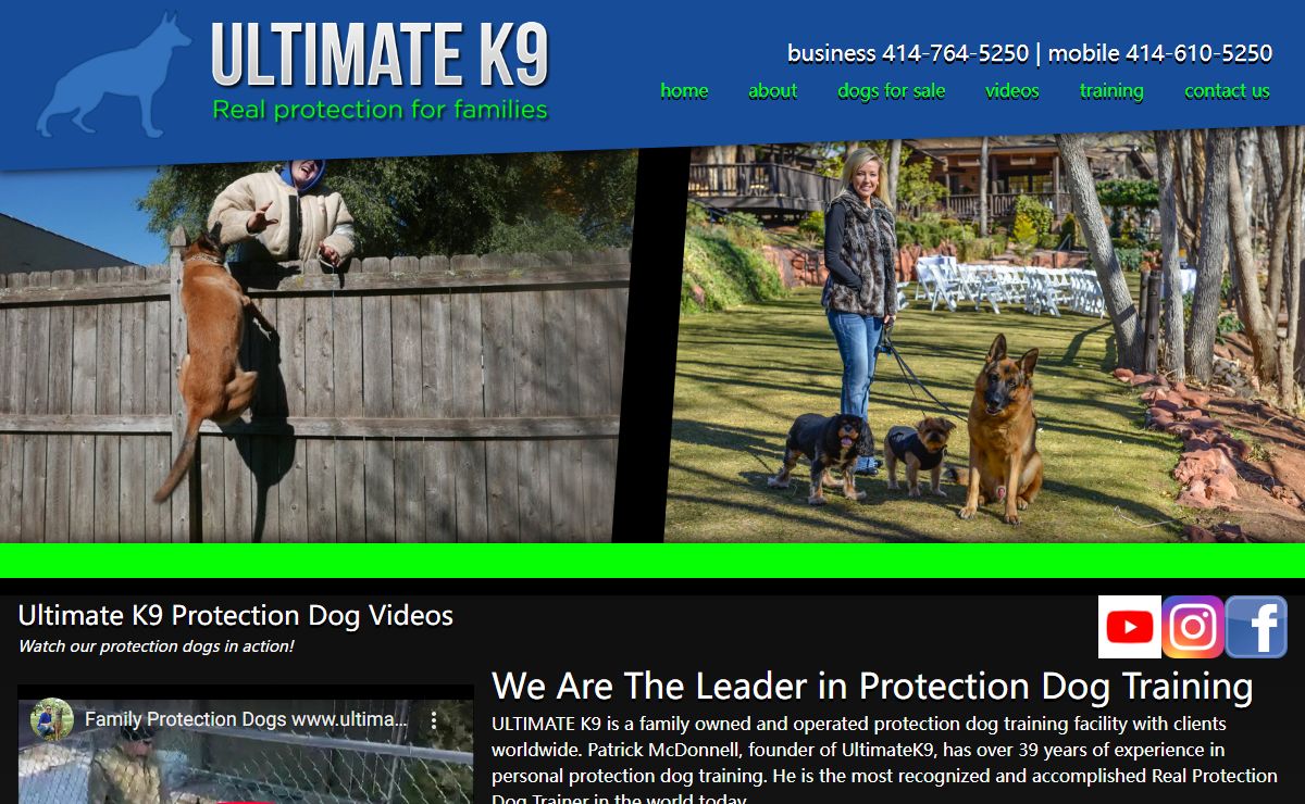 Personal Protection Dog Training - Milwaukee, WI - UltimateK9