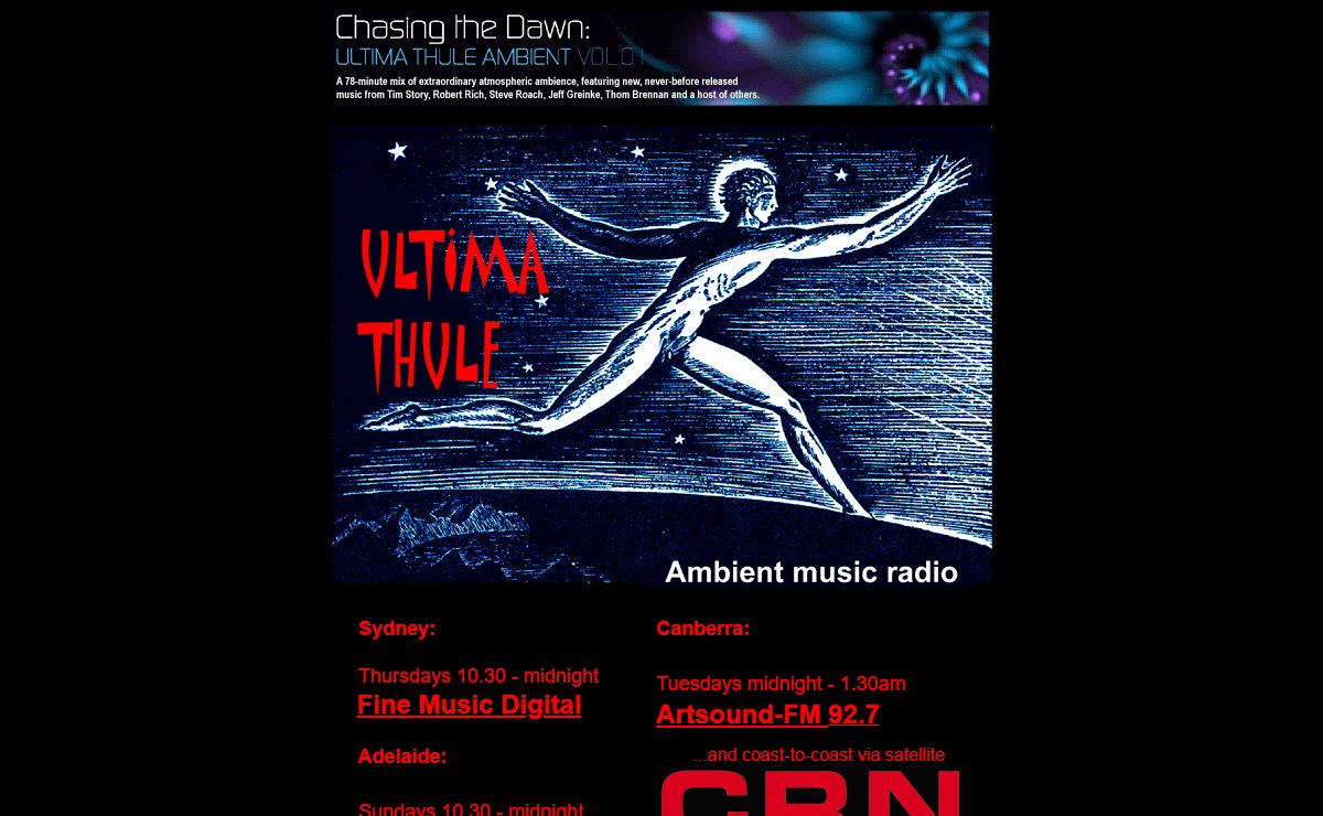 Ultima Thule Ambient Music Radio - Fine Music Sydney - 5MBS-FM - Artsound FM