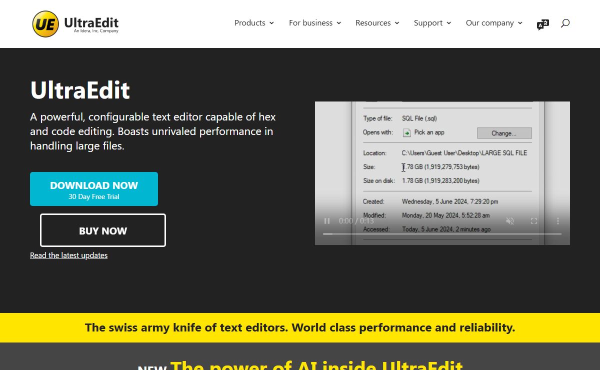 UltraEdit Text Editor - Secure, Configurable, Powerful