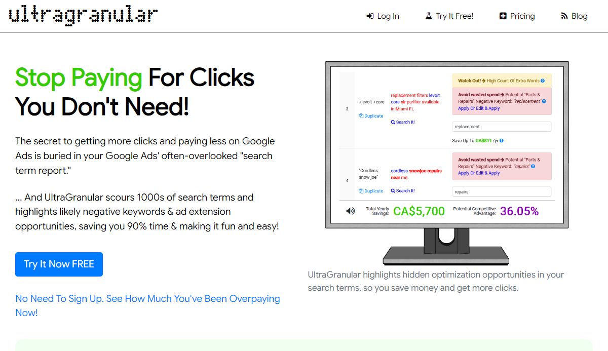 Find Google Ads Negative Keywords 10x Faster And Beat Your Competitors UltraGranular