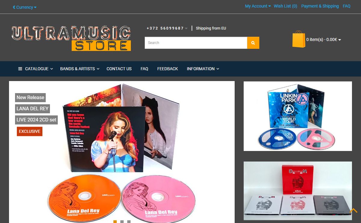 Largest CD/DVD Music Online Store. Depeche mode - greatest hits, unreleased music, live records, remixes etc.