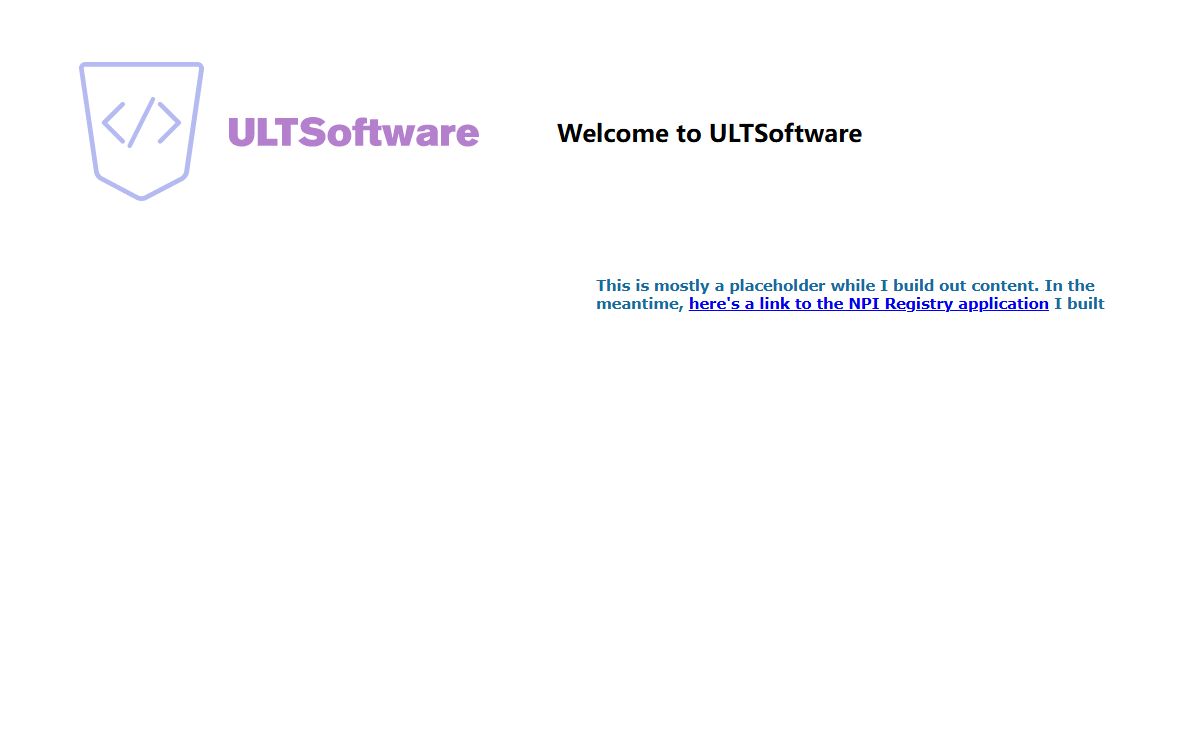 Hello! Welcome ULTSoftware.com!
