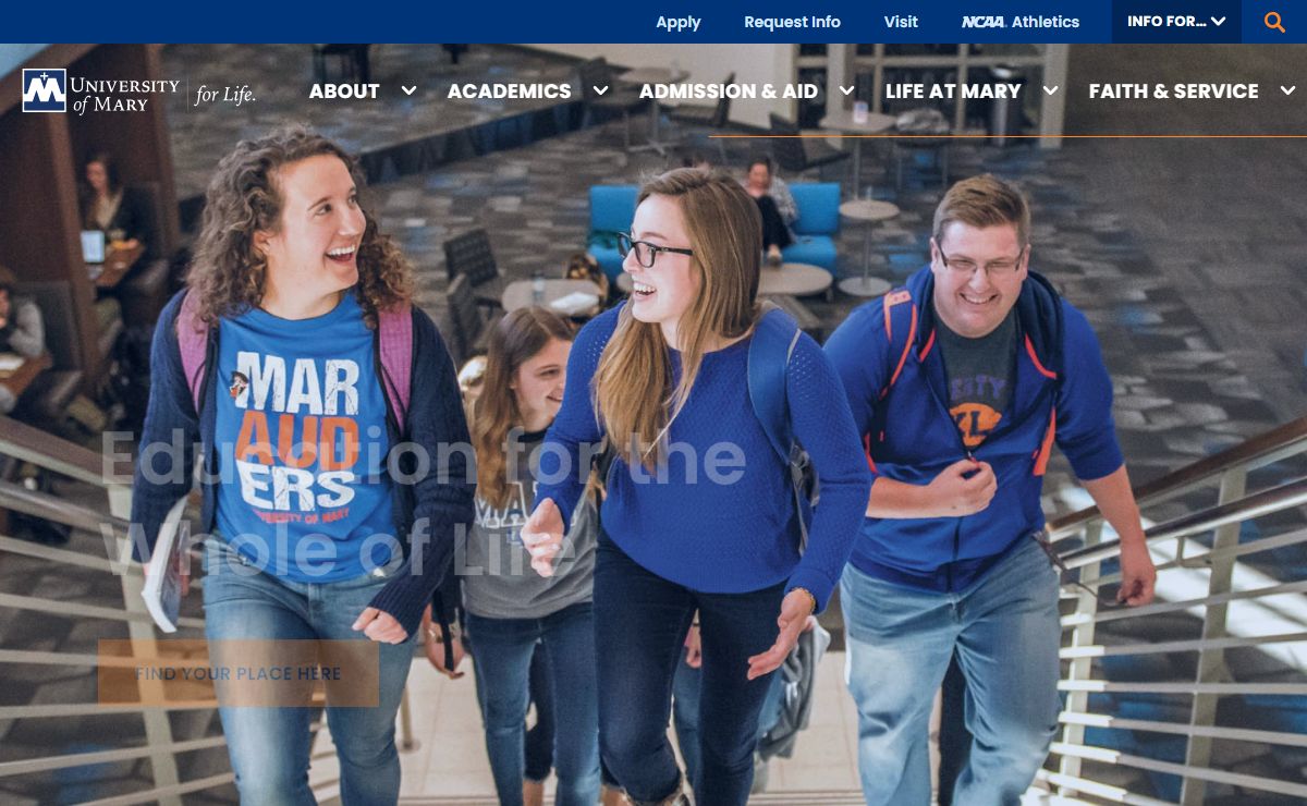 Home | University of Mary in Bismarck, ND