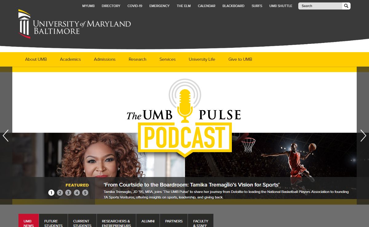 UMB Home - The University of Maryland, Baltimore