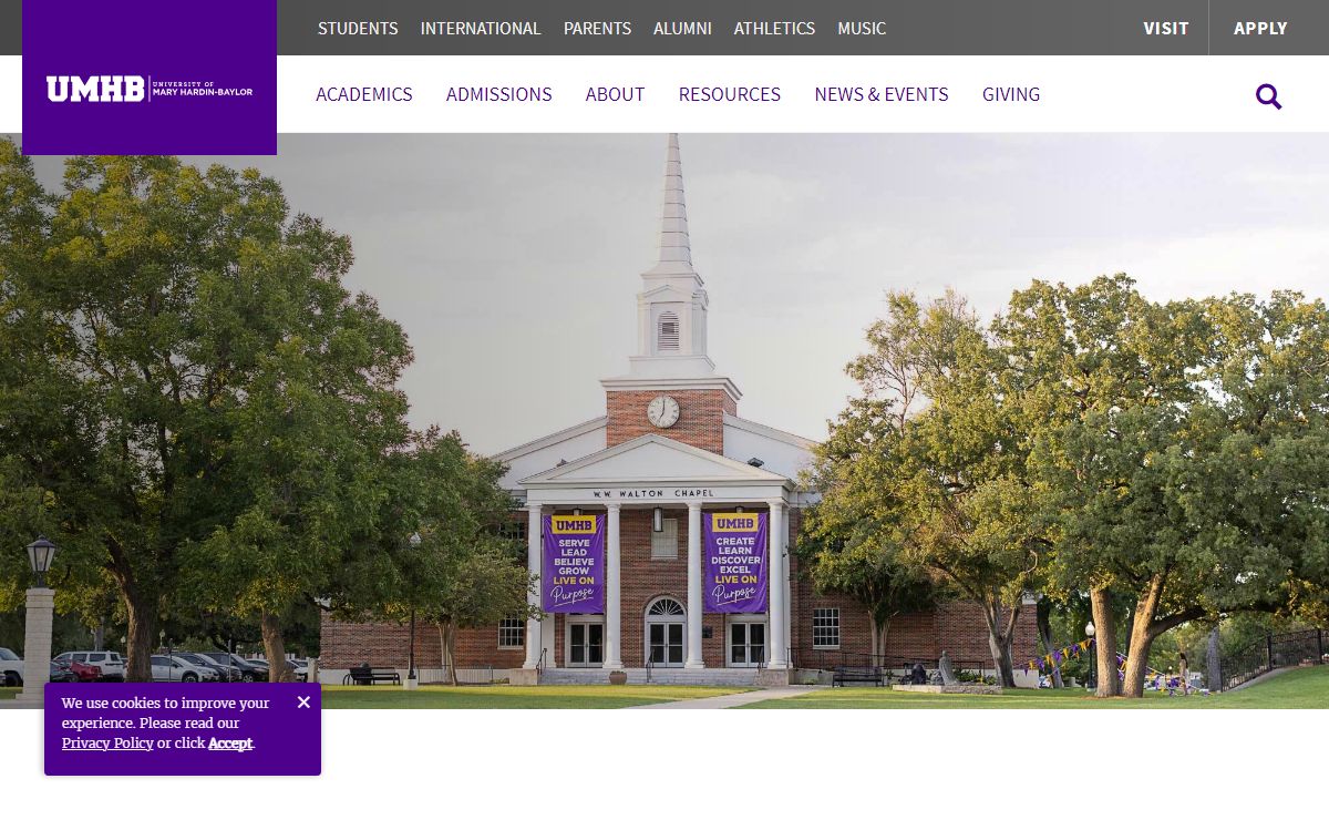 Christian University in Texas | UMHB