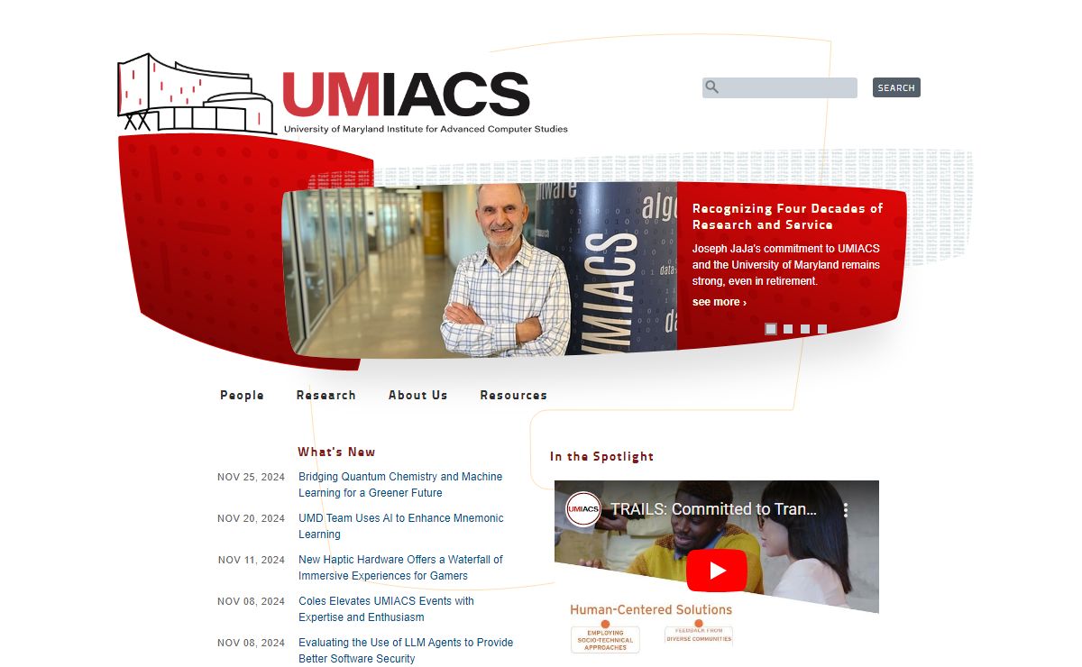 University of Maryland Institute for Advanced Computer Studies | UMIACS