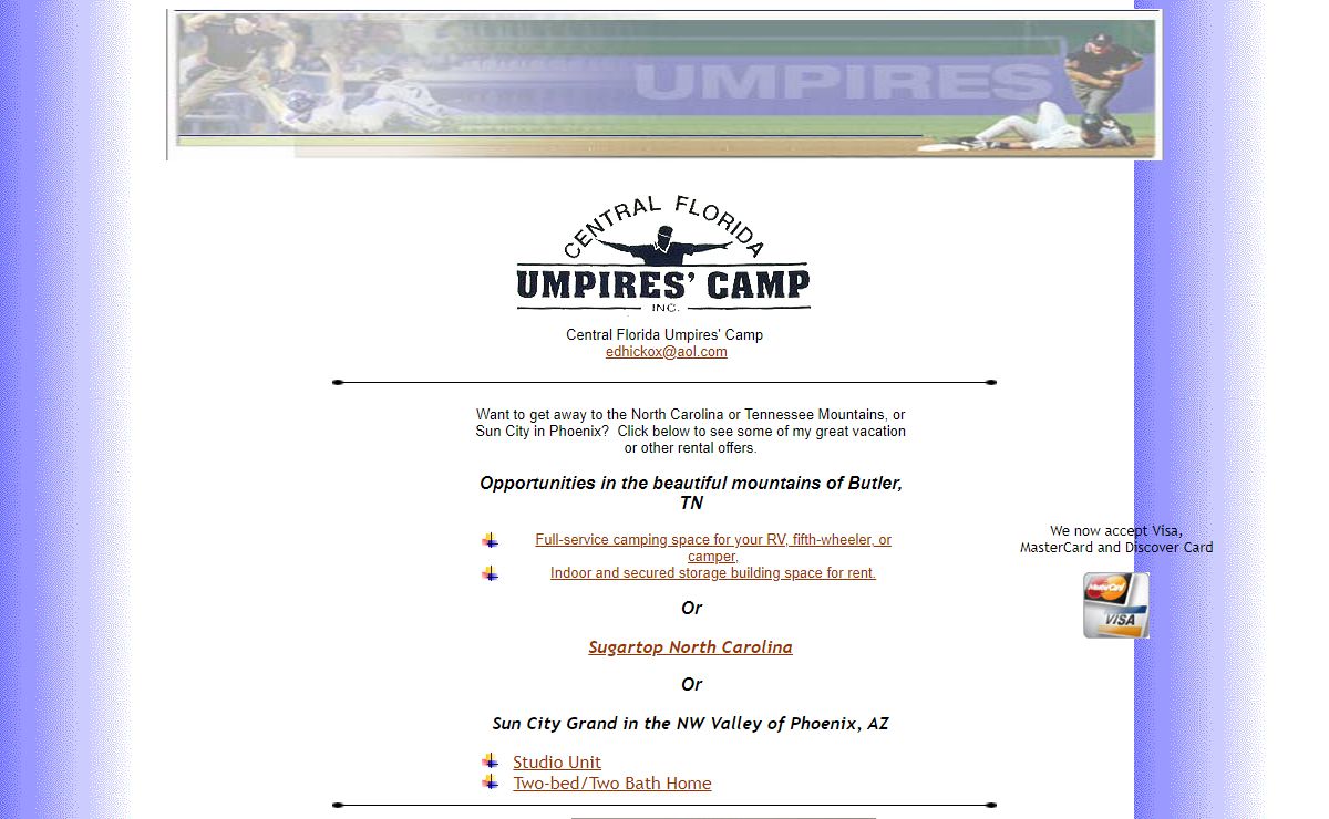 Central Florida Umpires Camp offers umpire training and instruction