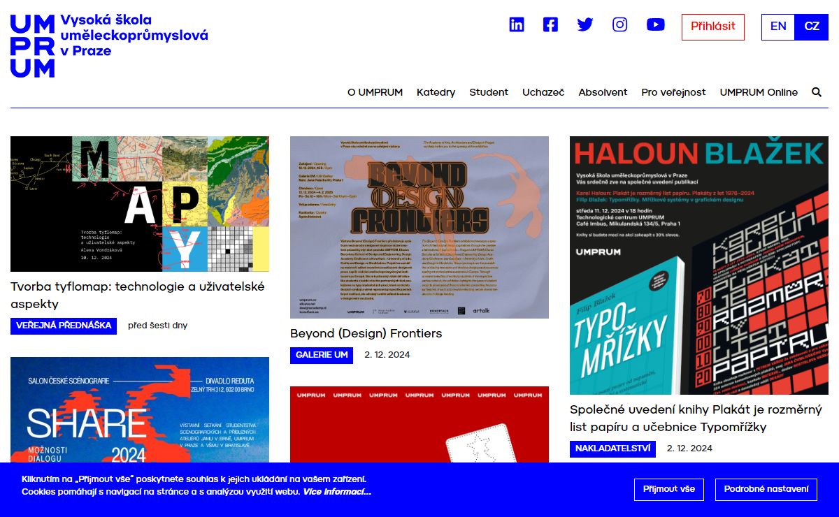 Úvod | Vysoká škola uměleckoprůmyslová v Praze