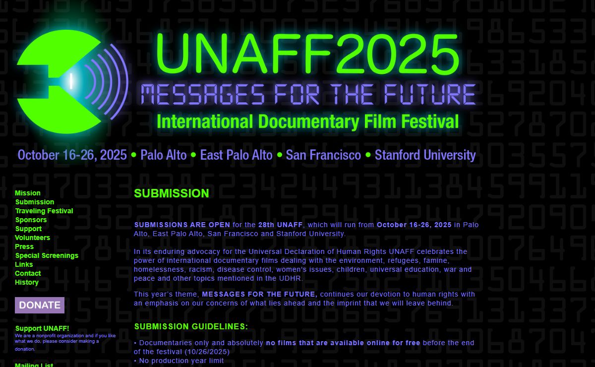 UNAFF 2025: SUBMISSION