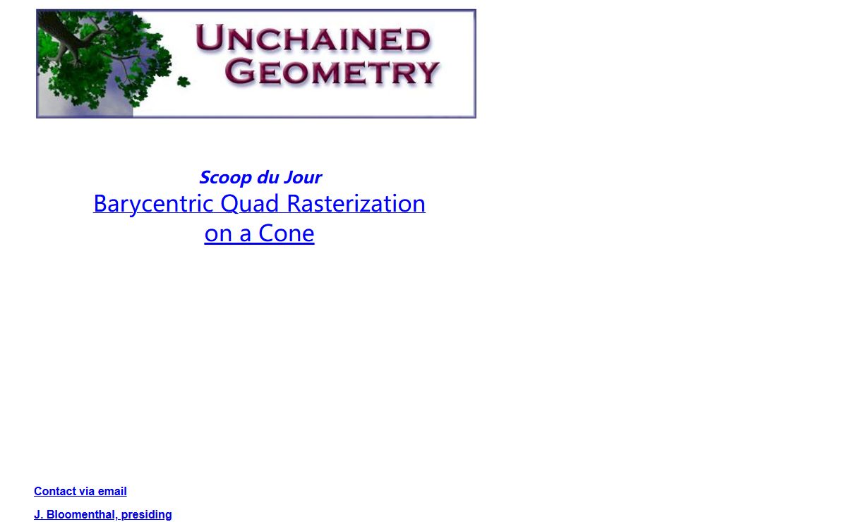 UNCHAINED GEOMETRY - Home Page