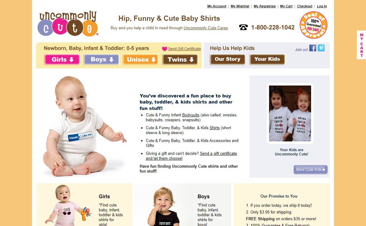 Cute & Funny Baby and Kids Shirts | Uncommonly Cute®