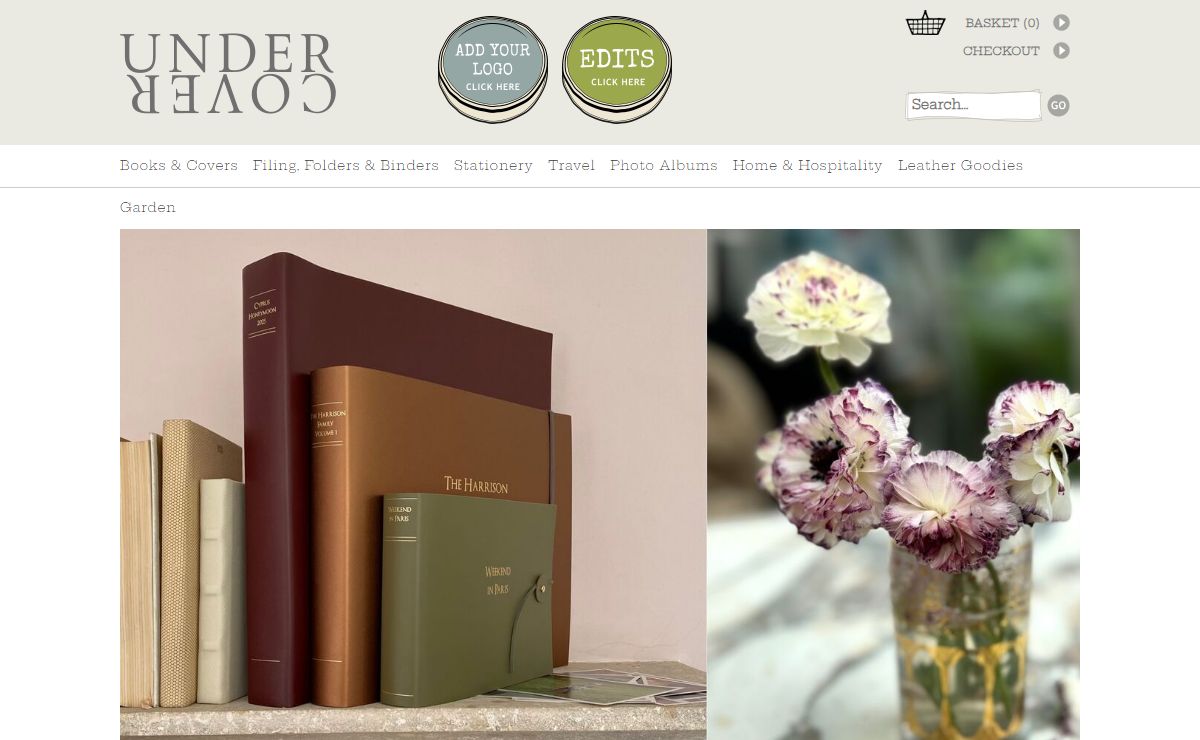 Undercover Online; Colourful and tactile luxe leather and recycled albums, journals, backgammon and travel accessories.