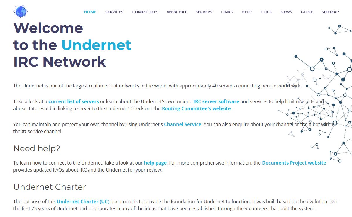 Welcome to the Undernet IRC Network