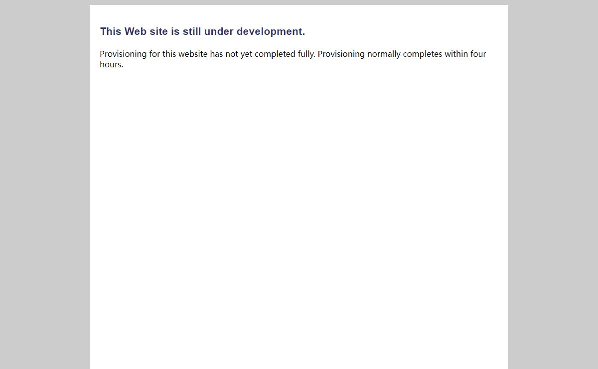This Web site is still under development.