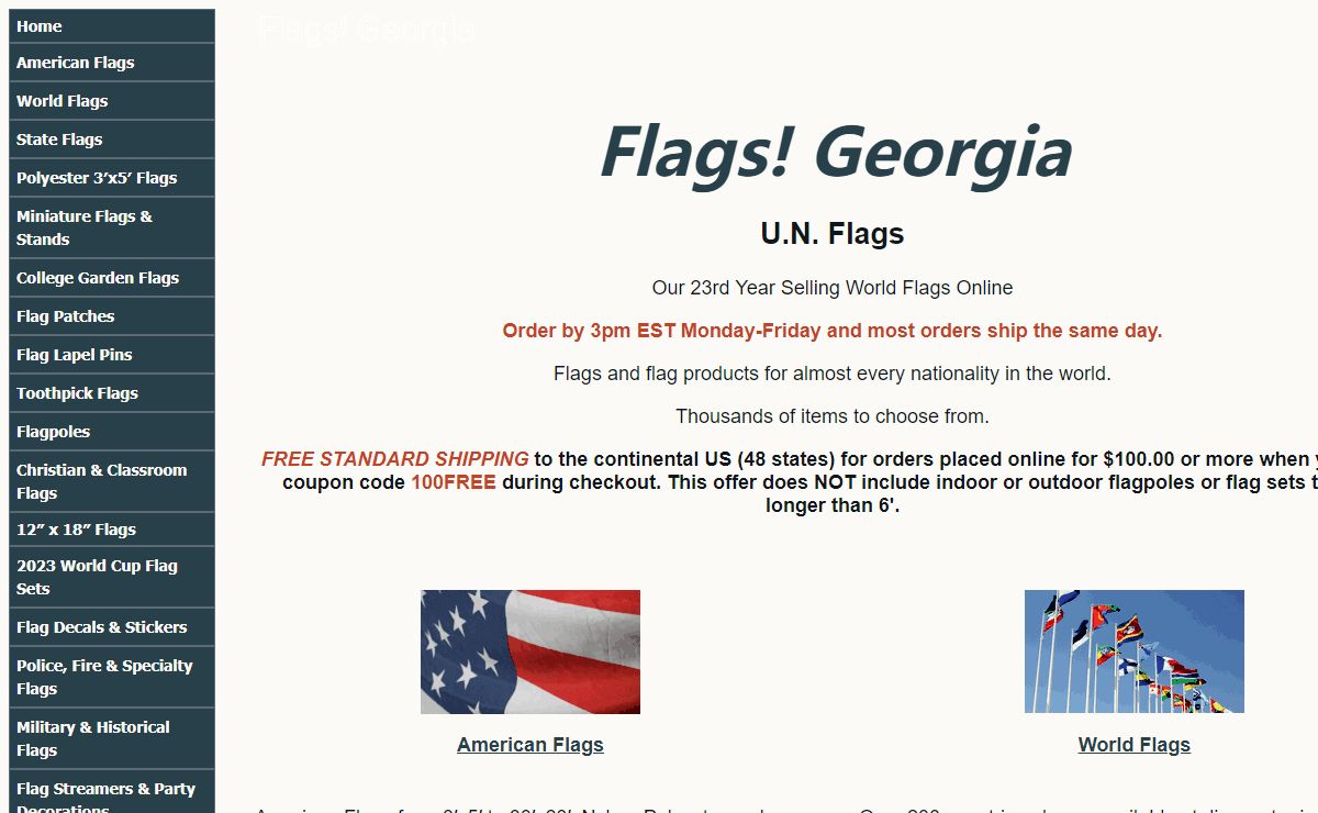 Flags Georgia - Buy Discount World, American, International & State Flags On Sale